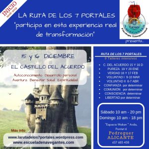 Curso de Psicología Transpersonal "Los Siete Portales". Primer intensivo: "El Castillo del Acuerdo" en la Comunidad Valenciana @ Wakan Tanka